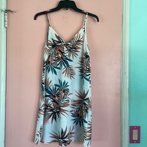 V cut thin slip dress/coverup